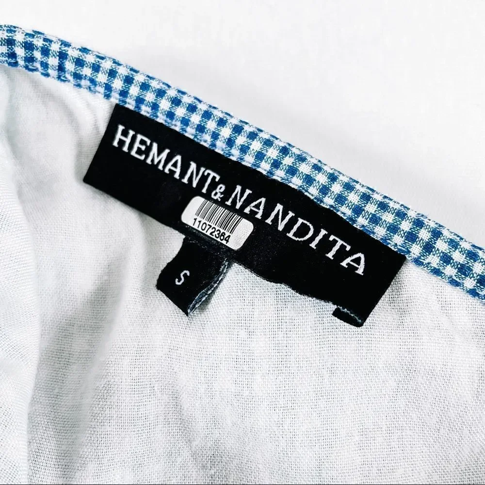 Hemant & Nandita Dress Melantha Floral Gingham